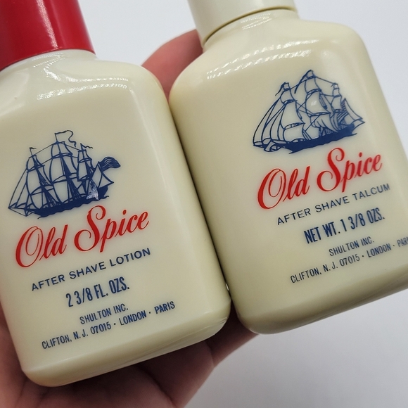 Vintage Shulton Old Spice After Shave Lotion/Talcum 2 3/8 oz Mostly Full StarTop - Picture 6 of 6